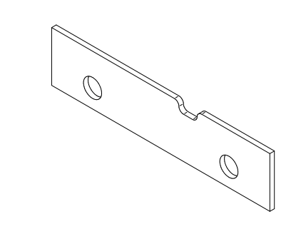 1/8"x1"x6" Shim