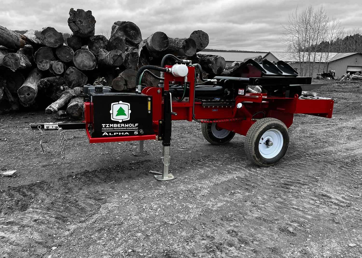 Fastest Commercial Log Splitter with a box wedge