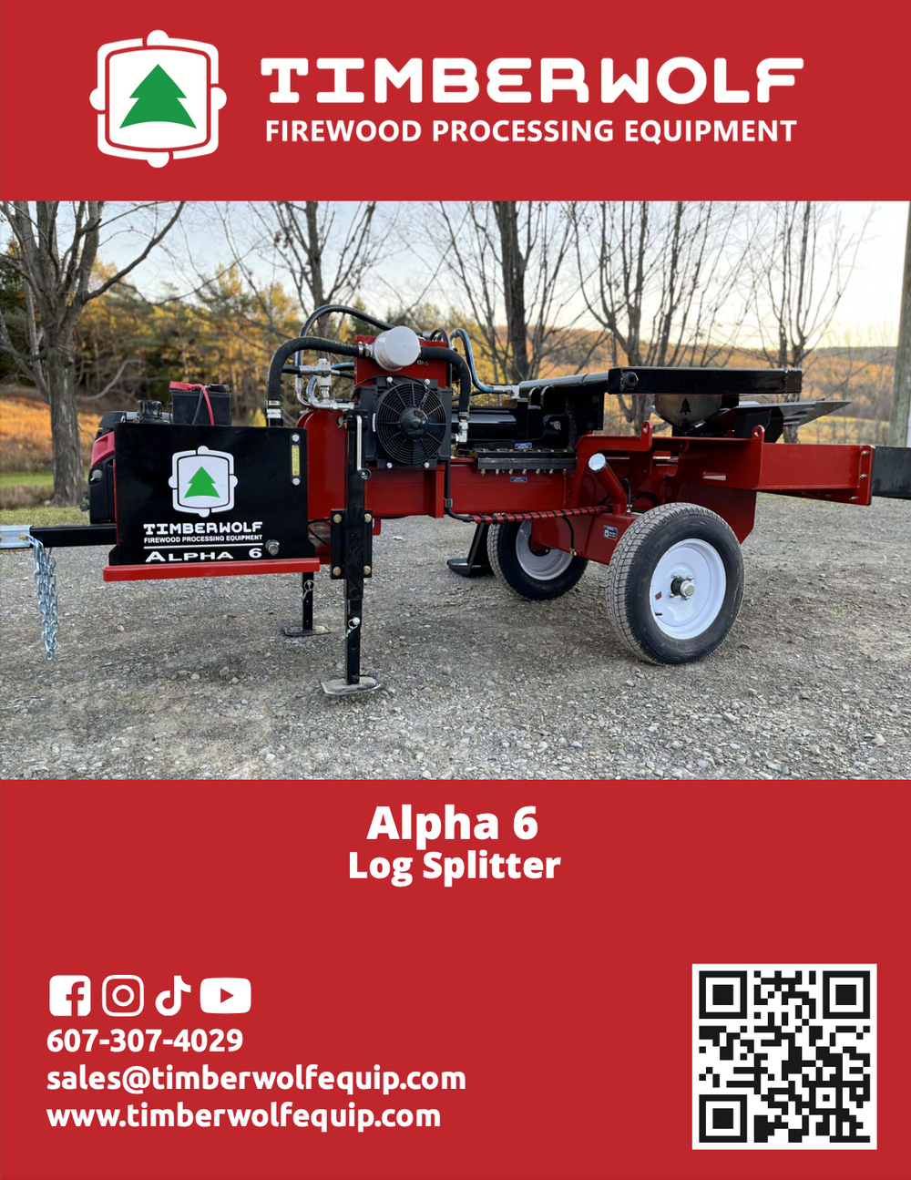 Timberwolve Alpha Log Splitters | Wood Splitters – Timberwolf Firewood Processing Equipment