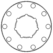 Spline Drive .404 Sprocket DS0117