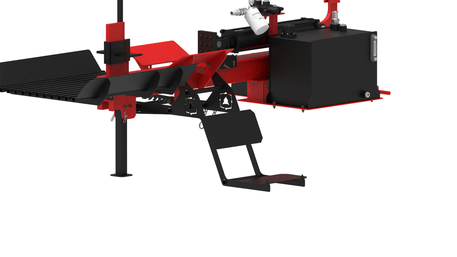 PTO log splitter with a log lift