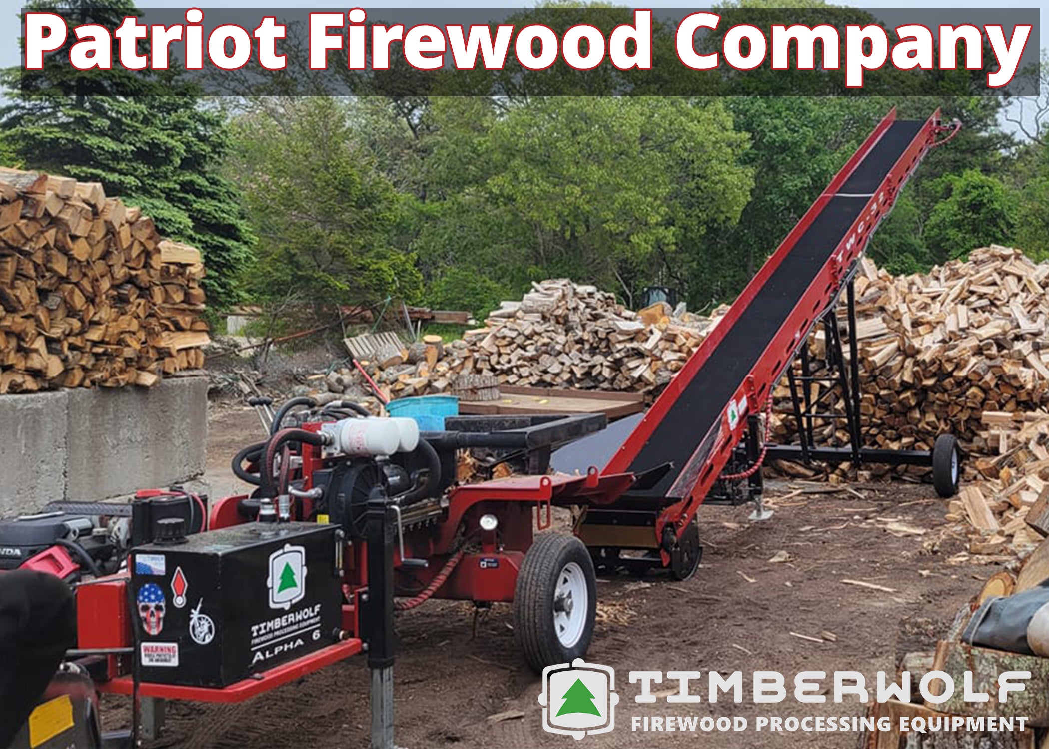 Load video: Patriot Firewood x Timberwolf