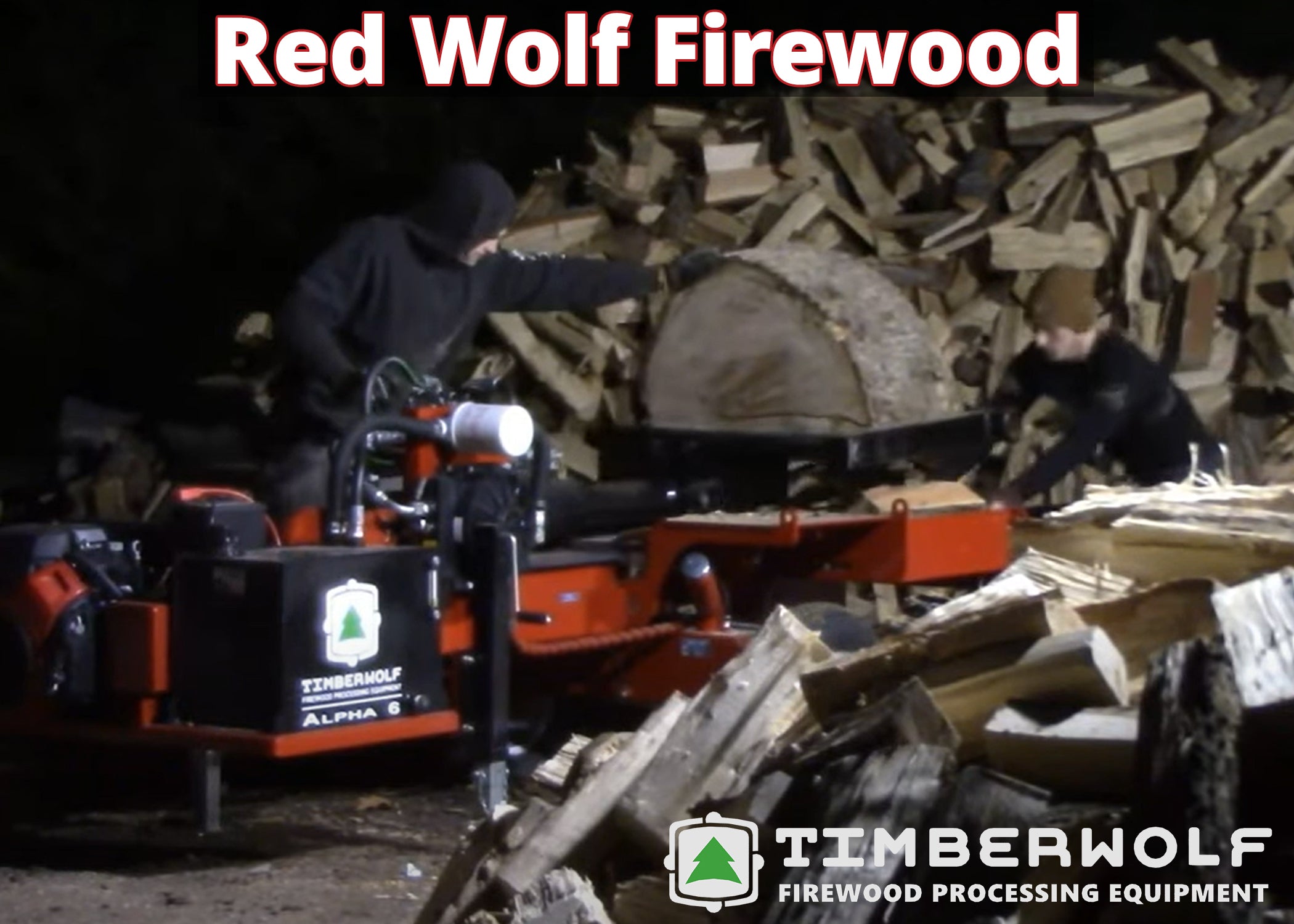 Load video: Red Wolf Firewood x Timberwolf