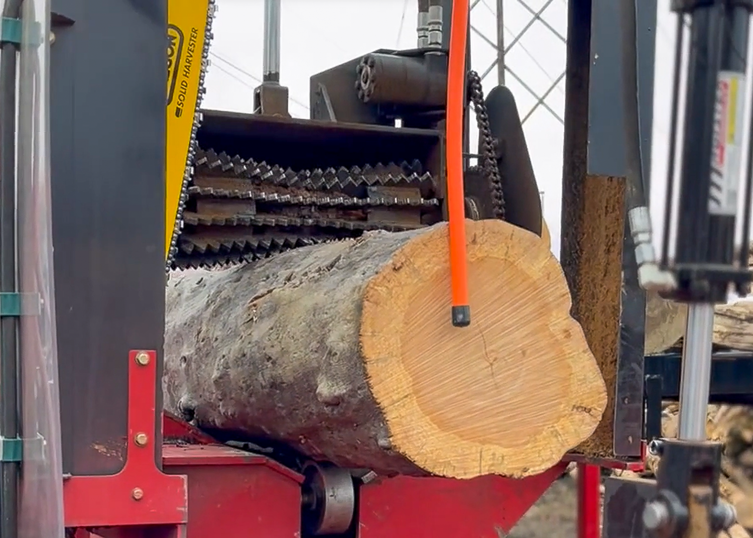 Firewood Processor for Processing Long Logs