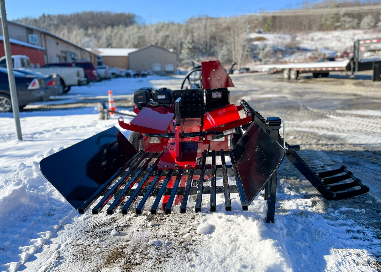 Wood Splitter with table grate and log lift for sale